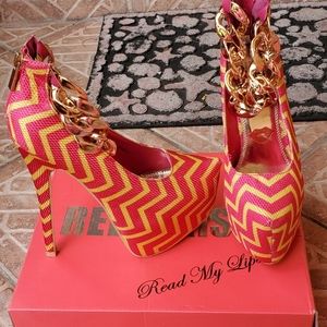 Red kiss heels NEW